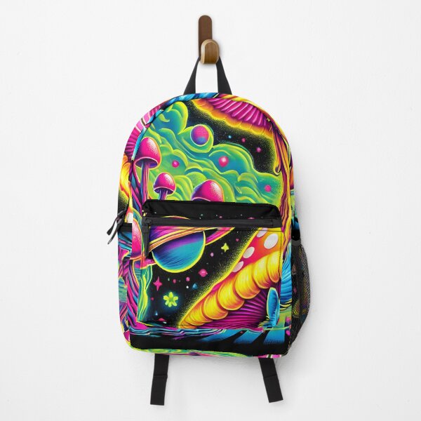 Item preview, Cosmic Laser Cat Mushroom Art – Psychedelic Fantasy Design designed and sold by DrawHandArt.