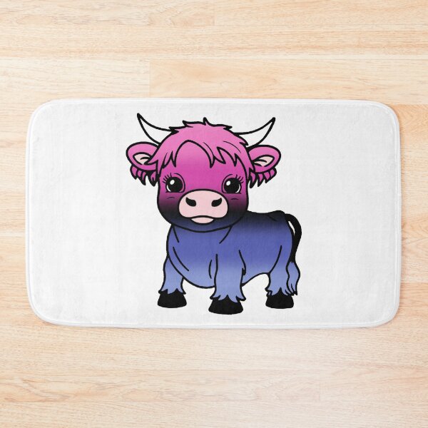 Item preview, Cute Omnisexual Pride Highland Cow, Omni Pride Flag Colors designed and sold by Travelslightly.