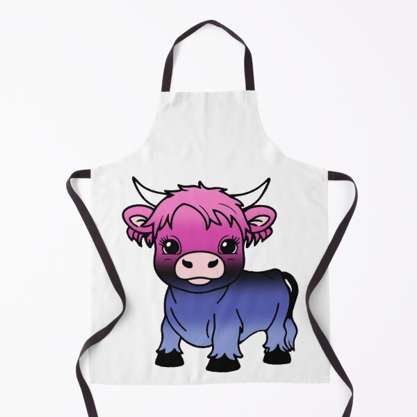 Item preview, Cute Omnisexual Pride Highland Cow, Omni Pride Flag Colors designed and sold by Travelslightly.