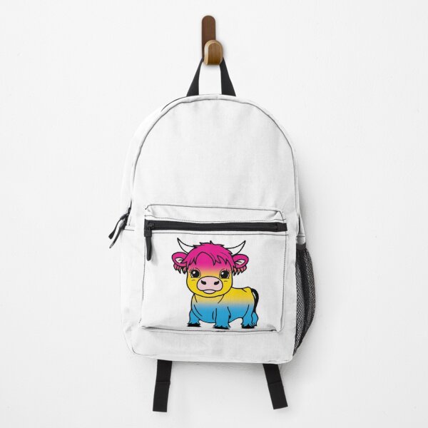 Item preview, Cute Pansexual Pride Highland Cow, Pan Pride Flag Colors designed and sold by Travelslightly.
