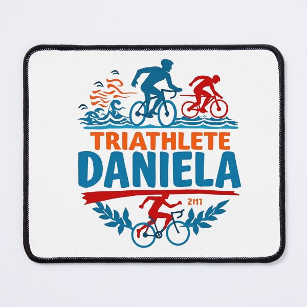 Item preview, Dynamic Triathlete Daniela - Swim, Bike, Run designed and sold by Triathlongram.