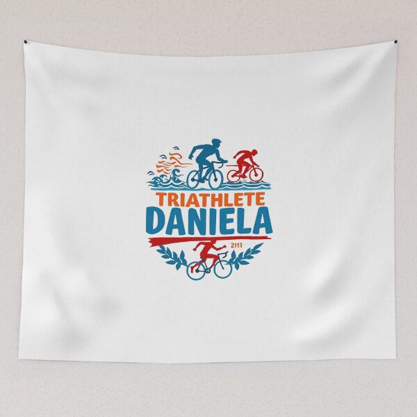 Item preview, Dynamic Triathlete Daniela - Swim, Bike, Run designed and sold by Triathlongram.