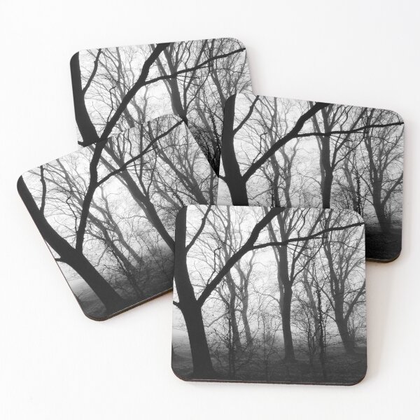 Item preview, Winter trees in fog, monochrome designed and sold by paulboizot.