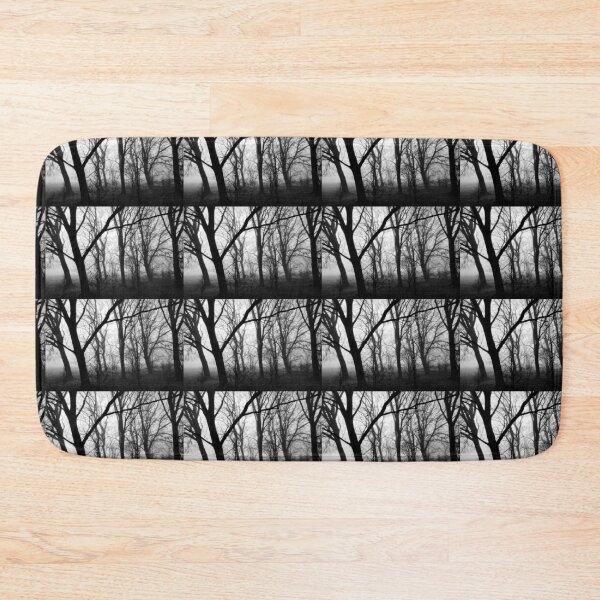 Item preview, Winter trees in fog, monochrome designed and sold by paulboizot.