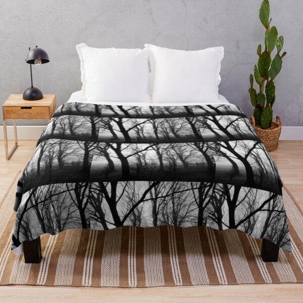Item preview, Winter trees in fog, monochrome designed and sold by paulboizot.