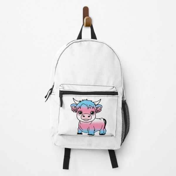 Item preview, Cute Transgender Pride Highland Cow, Trans Pride Flag Colors designed and sold by Travelslightly.