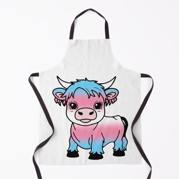 Item preview, Cute Transgender Pride Highland Cow, Trans Pride Flag Colors designed and sold by Travelslightly.