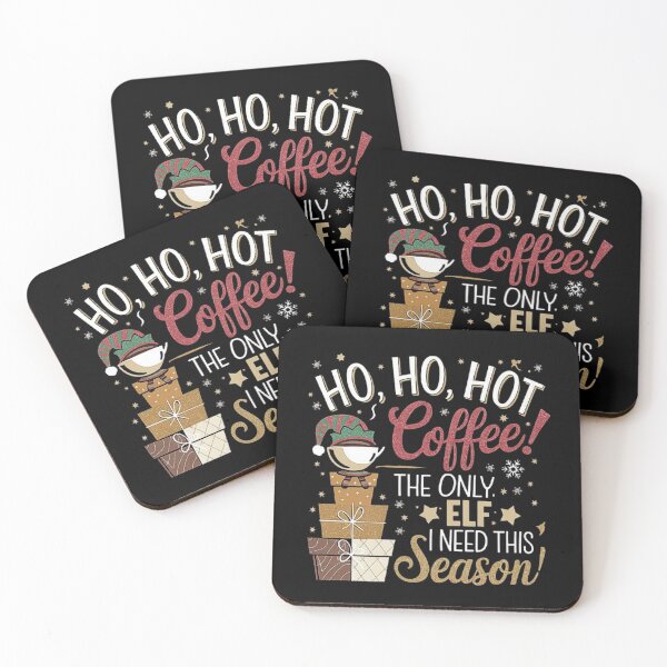 Item preview, Festive Coffee Lover Christmas Design with Elf Hat designed and sold by love3617.