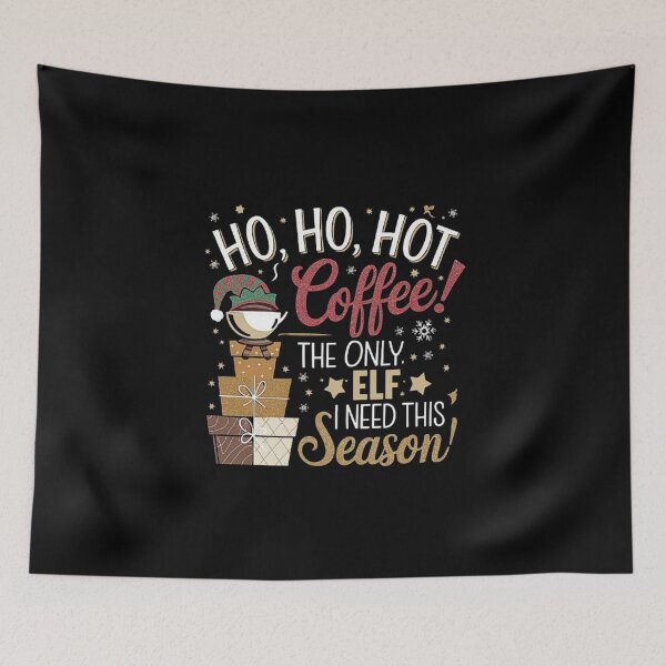 Item preview, Festive Coffee Lover Christmas Design with Elf Hat designed and sold by love3617.