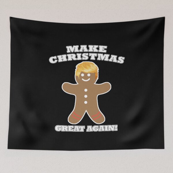 Item preview, Make Christmas Great Again Gingerbread Man Trump Hair Vance '24 Retro 2024 24 designed and sold by arcadetoystore.