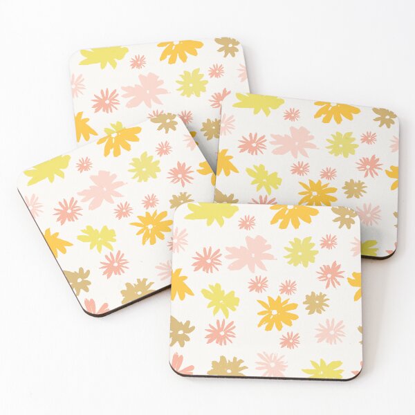 Item preview, retro daisies in scatter all over pattern  designed and sold by annmarie337.