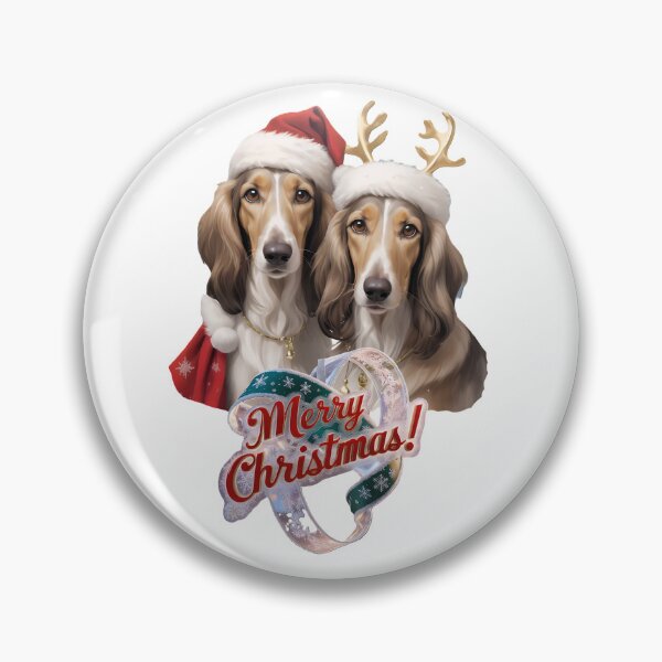 Item preview, Afghan Hounds Merry Christmas  designed and sold by Khala.