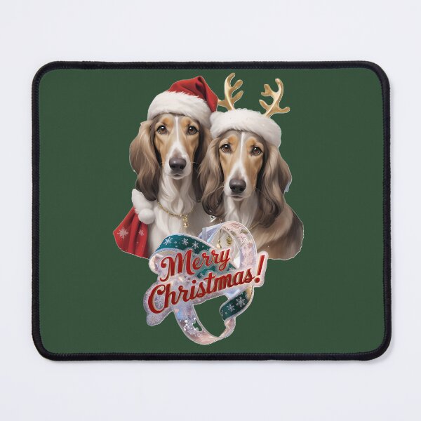 Item preview, Afghan Hounds Merry Christmas  designed and sold by Khala.