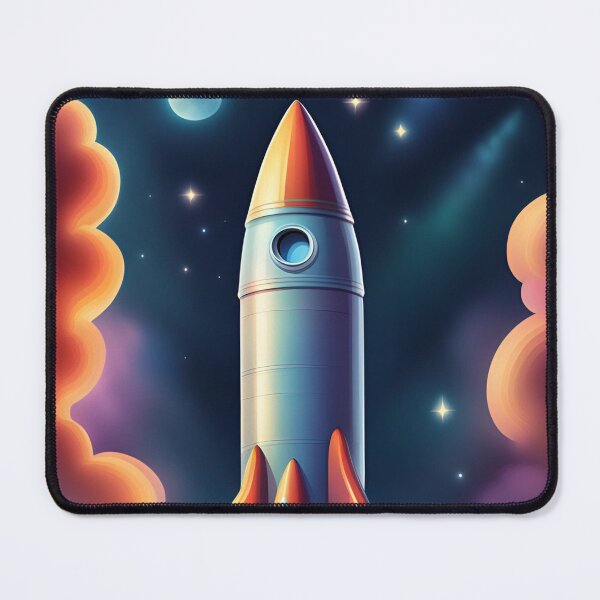 Item preview, Rocket ship flying to space designed and sold by Purr95.