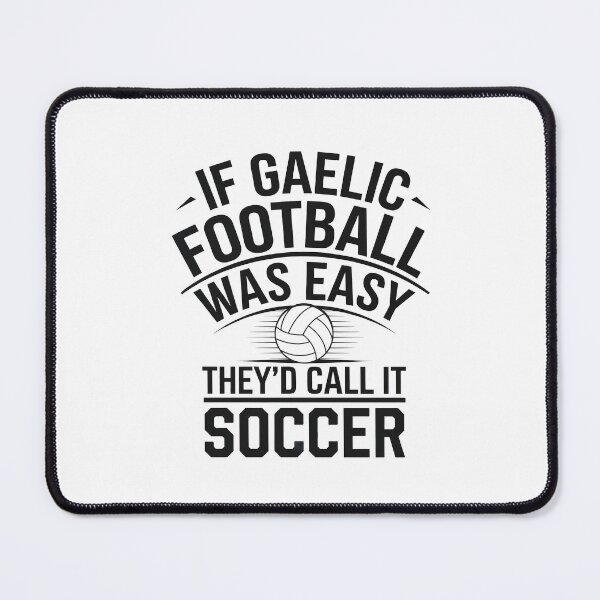 Item preview, Gaelic Football v Soccer designed and sold by REAL IRISH GIFTS.