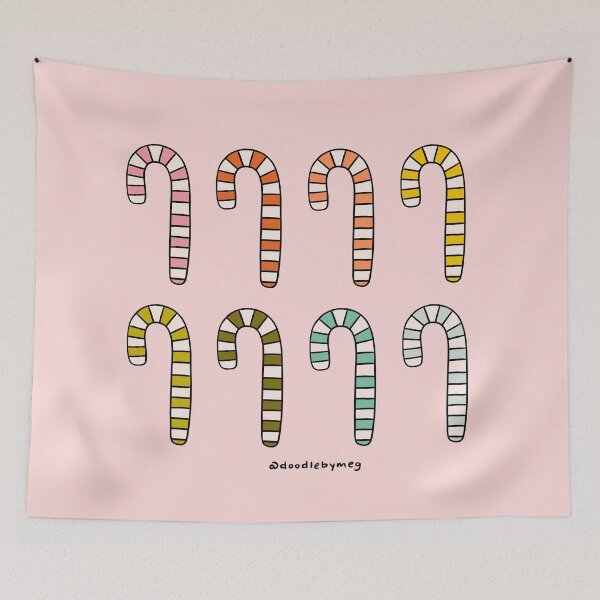 Item preview, Rainbow Candy Canes designed and sold by doodlebymeg.