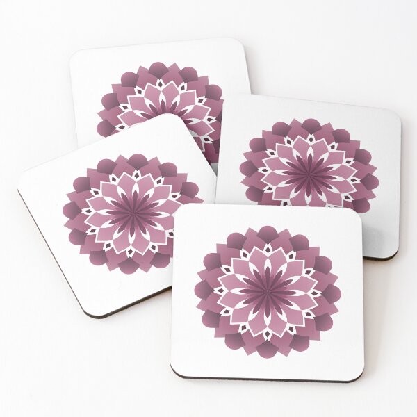 Item preview, Pink Shaded Geometric Flower  designed and sold by DHTDesigns.