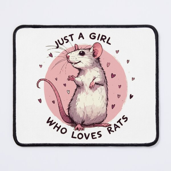 Item preview, Just A Girl Who Loves Rats Cute Rat designed and sold by TomFrontierArt.