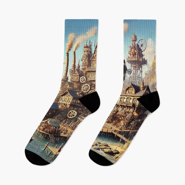 Item preview, Steampunk Harbor City designed and sold by Amanda's Factory.