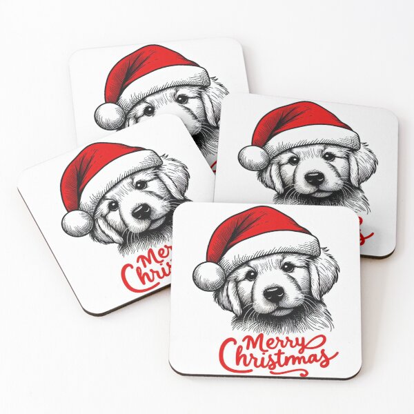 Item preview, Golden Retriver Puppy Merry Christmas designed and sold by Outlandishrob.