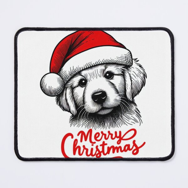 Item preview, Golden Retriver Puppy Merry Christmas designed and sold by Outlandishrob.