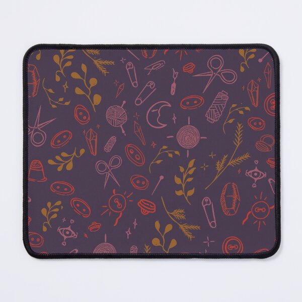 Item preview, Sewing witch pattern in warm purple designed and sold by camertone.