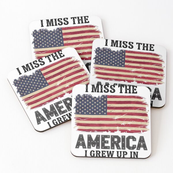 Item preview, “I Miss the America I Grew Up In” Patriotic Vintage Flag Design designed and sold by chrstnslts.