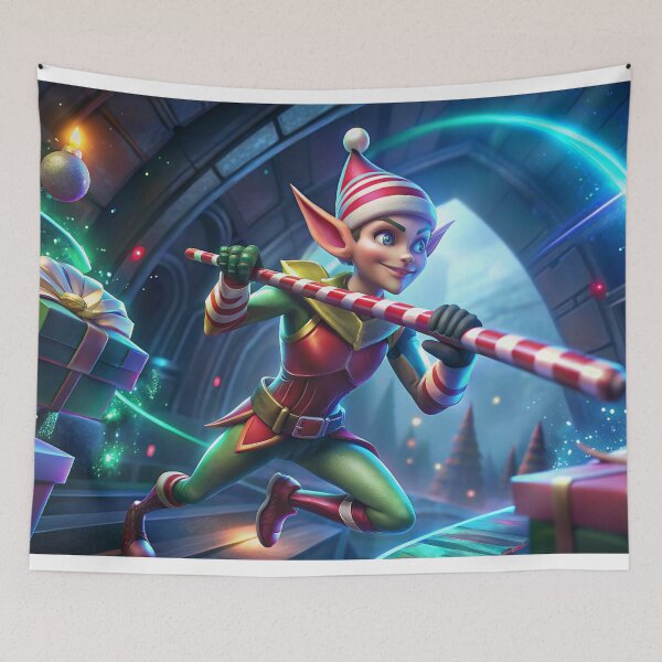 Item preview, Elf Ears Christmas Pole Vaulter designed and sold by Toonlympics.