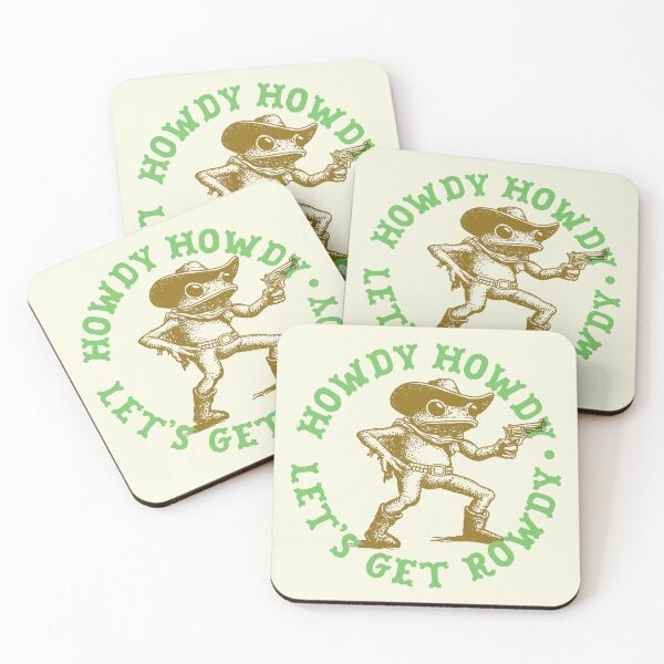 Item preview, Howdy Howdy Let’s Get Rowdy Cowboy Frog Western Design designed and sold by thegoodwordsco.