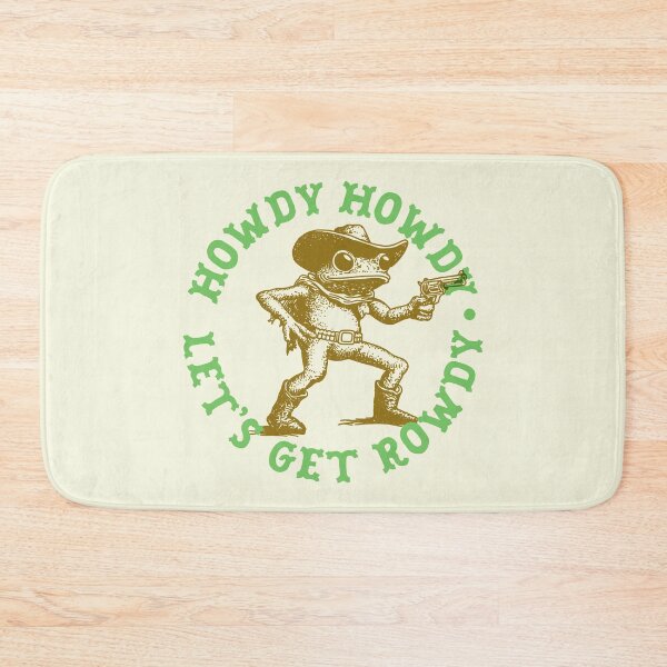 Item preview, Howdy Howdy Let’s Get Rowdy Cowboy Frog Western Design designed and sold by thegoodwordsco.