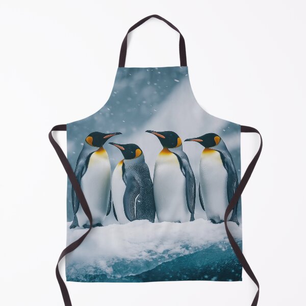 Item preview, Penguins standing on iceberg in snow - Wildlife photo designed and sold by TheArtistOf2022.