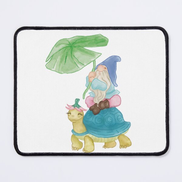 Item preview, Gnome on Tortoise Back designed and sold by MoodyOwlArt.
