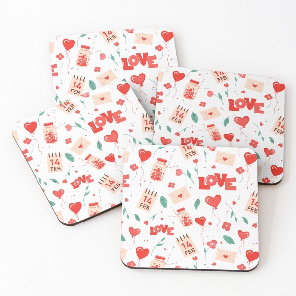Item preview, Happy Valentines Day Cute Romantic seamless pattern designed and sold by CHERRY--SHOP.