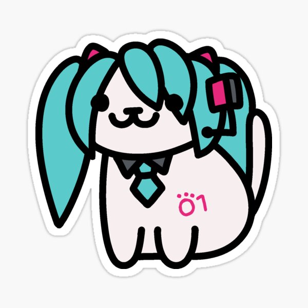 Item preview, Cat Hatsune Miku Neko Atsume designed and sold by spaghetmeatball.