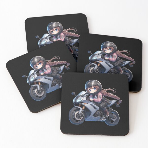 Item preview, Anime Funny Motorcycle Girl, Woman on the motorcycle, Moto passion designed and sold by Cr320.