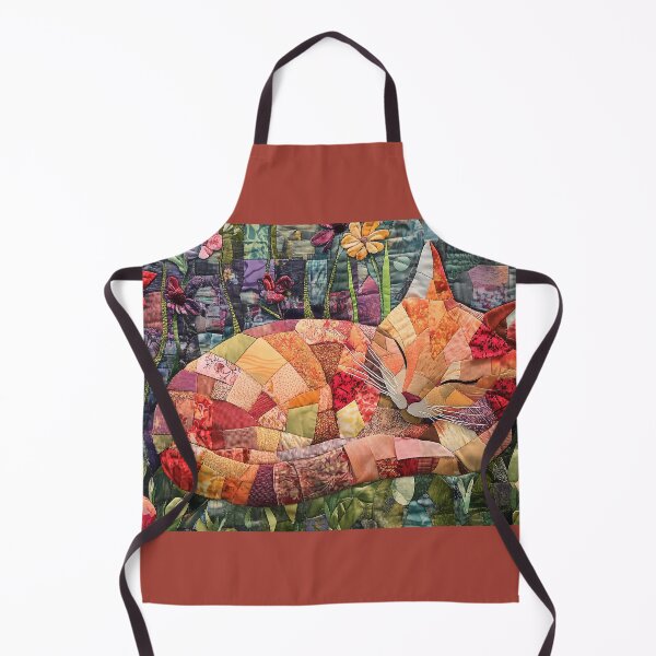 Item preview, Sleeping Cat in Flowers designed and sold by WitsandWonders.