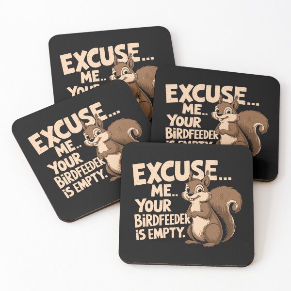 Item preview, Excuse Me Your Birdfeeder Is Empty-Funny Squirrel  designed and sold by TavellynArt.