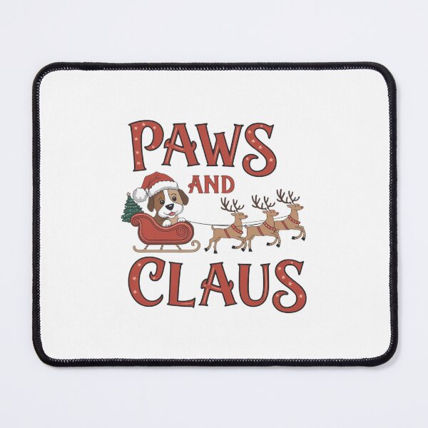 Artikelvorschau, Weihnachtshund/Pfoten und Claus/Ferienhund entworfen und verkauft von RadiantRoost.