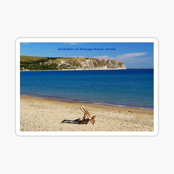 Aperçu de l'œuvre Chaise longue sur la plage de Swanage, Dorset créée et vendue par RJKYTE1970.