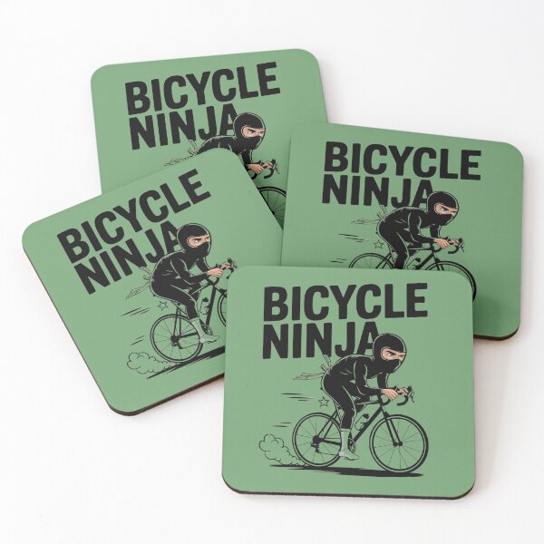 Item preview, Bicycle Ninja Humor Graphic designed and sold by TeeGrit.