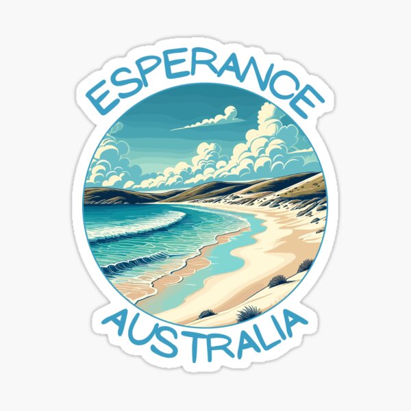 Item preview, Retro Esperance in Australia Art Travel Skyline designed and sold by MaateoDesign.