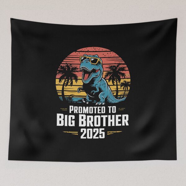 Item preview, Kids Promoted To Big Brother 2025 Dinosaur T-Rex Boys designed and sold by SlocifieShop.
