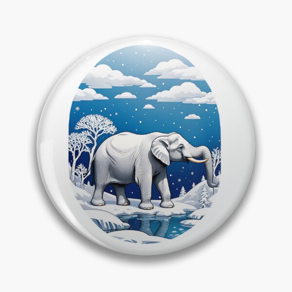 Item preview, White Snow Elephant designed and sold by Bunmigraphics .