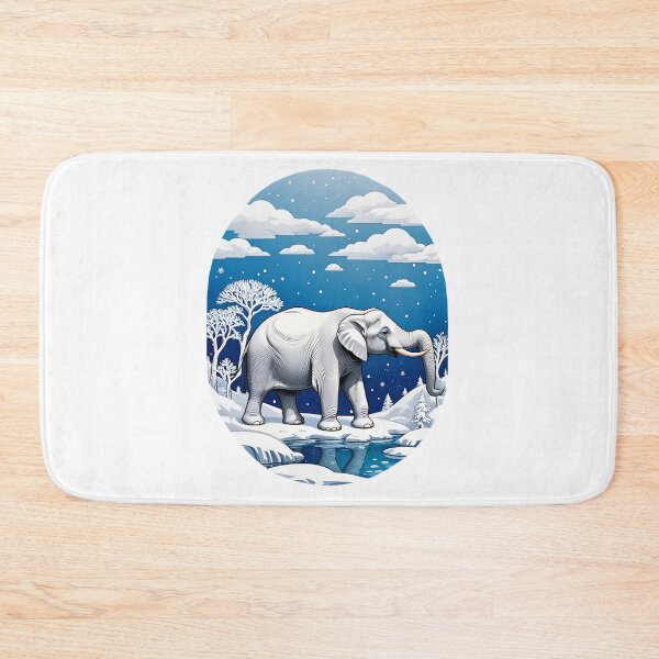 Item preview, White Snow Elephant designed and sold by Bunmigraphics .