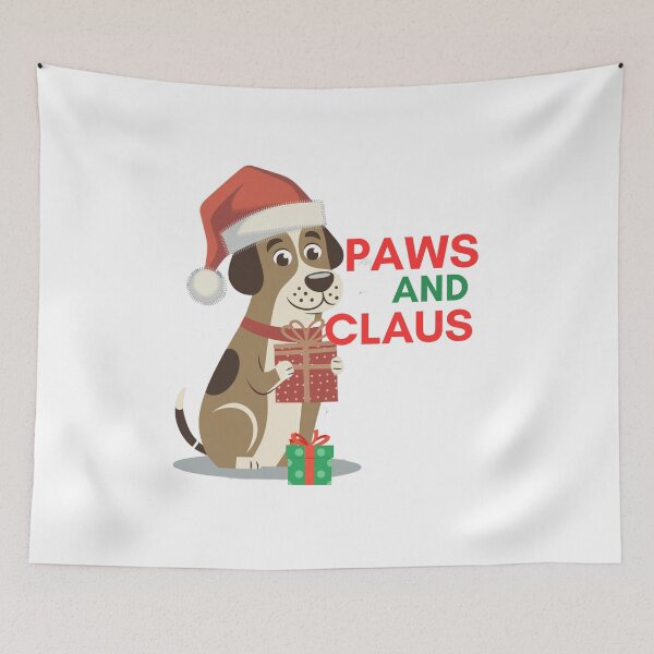 Item preview,  Christmas Dog/Paws and Claus/Holiday Dog designed and sold by RadiantRoost.