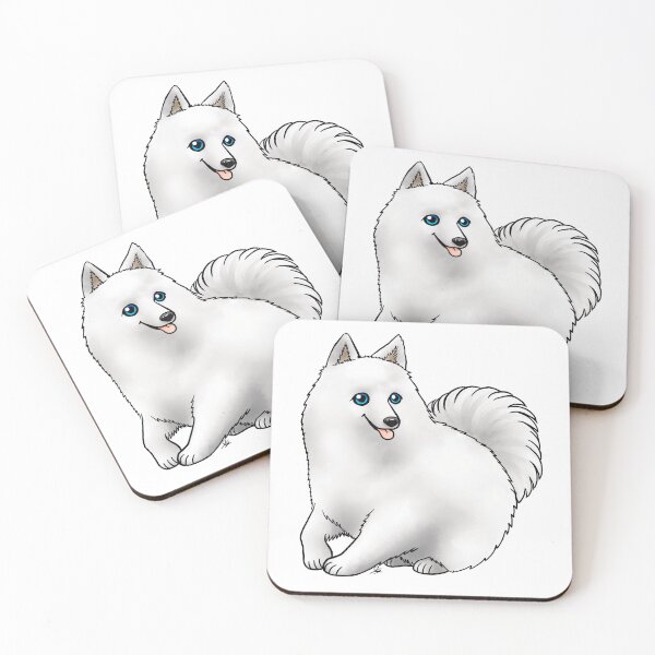 Item preview, Dog - Japanese Spitz - Blue Eyes designed and sold by Jennifer Stolzer.