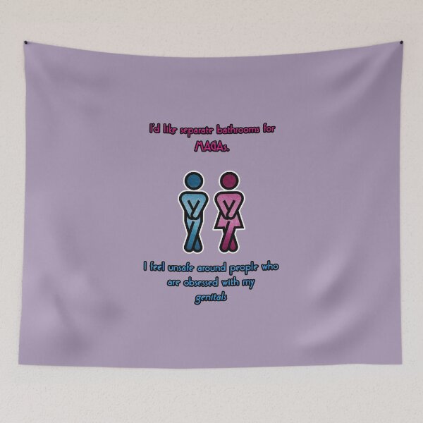 Item preview, Separate bathrooms for MAGAs! designed and sold by JadeRyder.