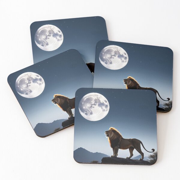 Item preview, Lion Silhouette At Moonlight designed and sold by Bunmigraphics .