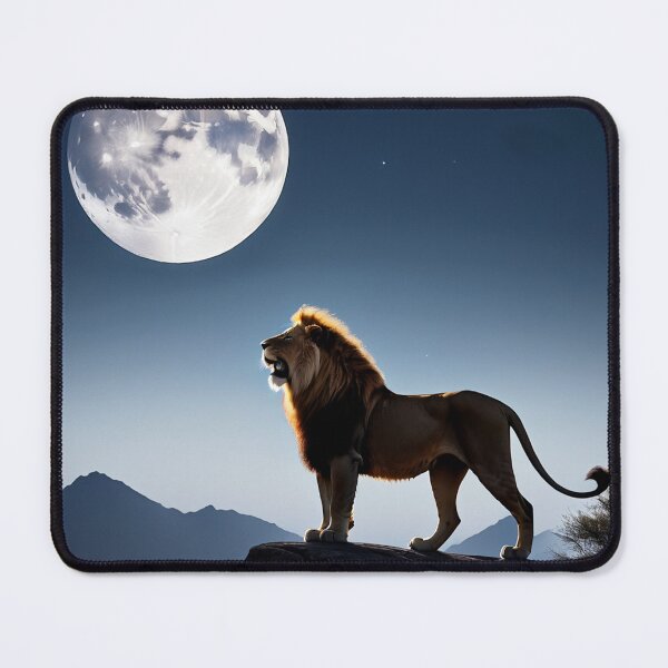 Item preview, Lion Silhouette At Moonlight designed and sold by Bunmigraphics .