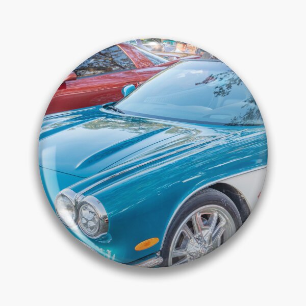 Artikelvorschau, 1959 Blau-weißes Chevy Corvette Cabrio X121 entworfen und verkauft von RichFrancoCars.